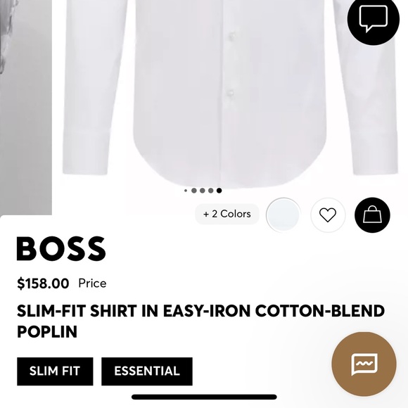Hugo Boss white dress Shirt. - Picture 2 of 3